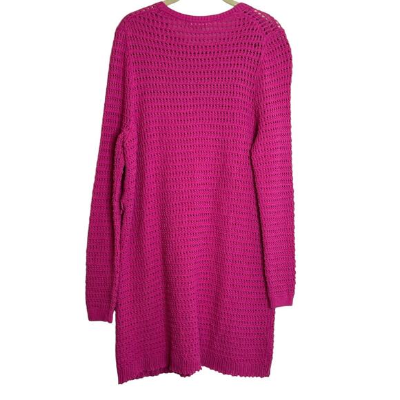 Boden Womens Rose Violet Crochet Knit Dress US Size 10 missing belt and cami - Picture 5 of 8